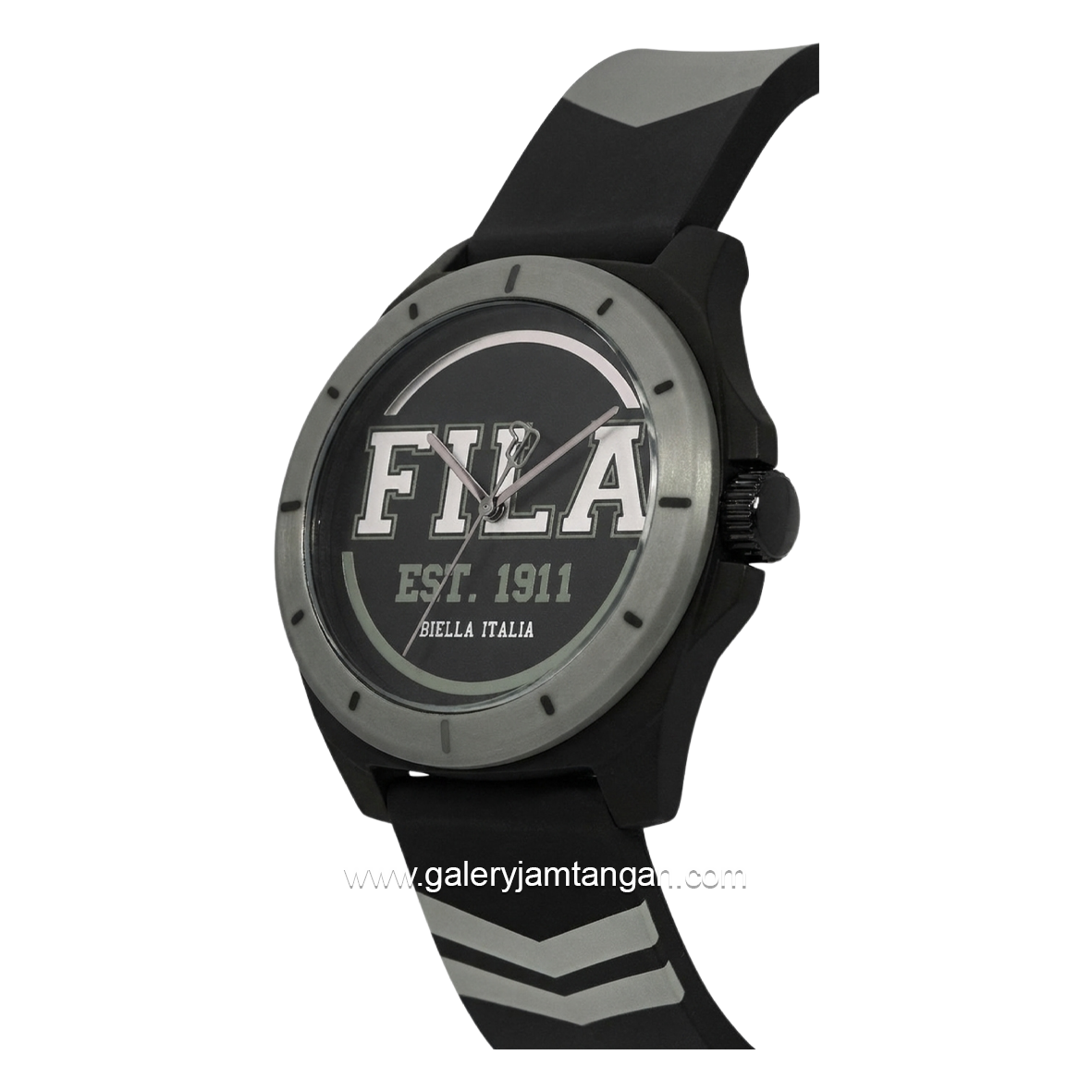 FILA 38-331-005 Black Dial Black Silicone Strap