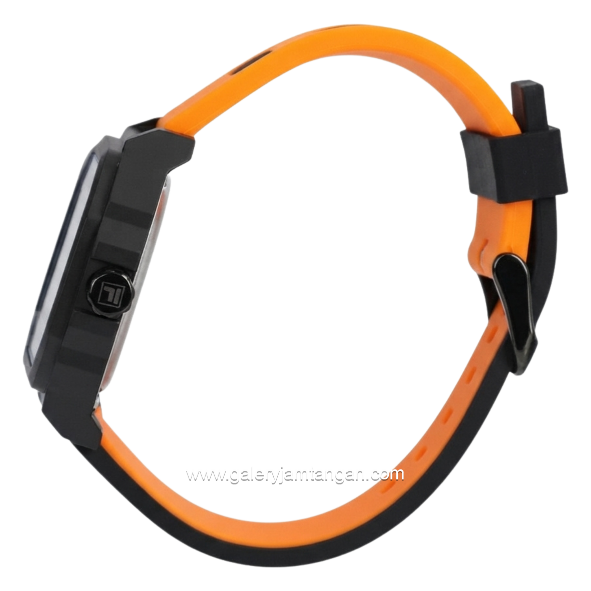 FILA 38-6105-003 Black Orange Silicone Strap