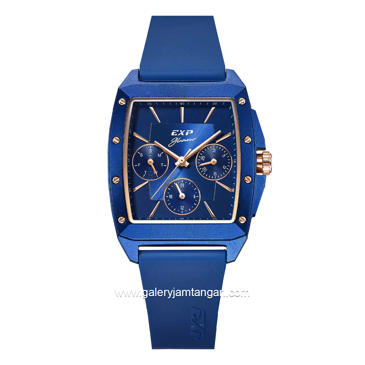 Expedition E 6636 BF Multifunction Navy Rubber Strap