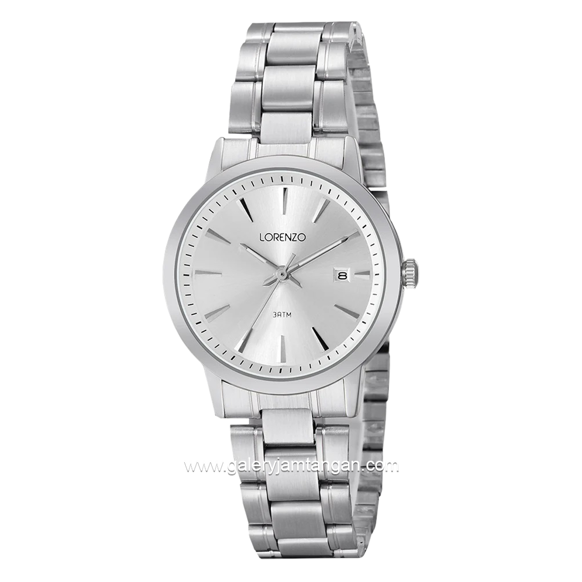LORENZO R 5108 L Silver Dial White Stainless Steel