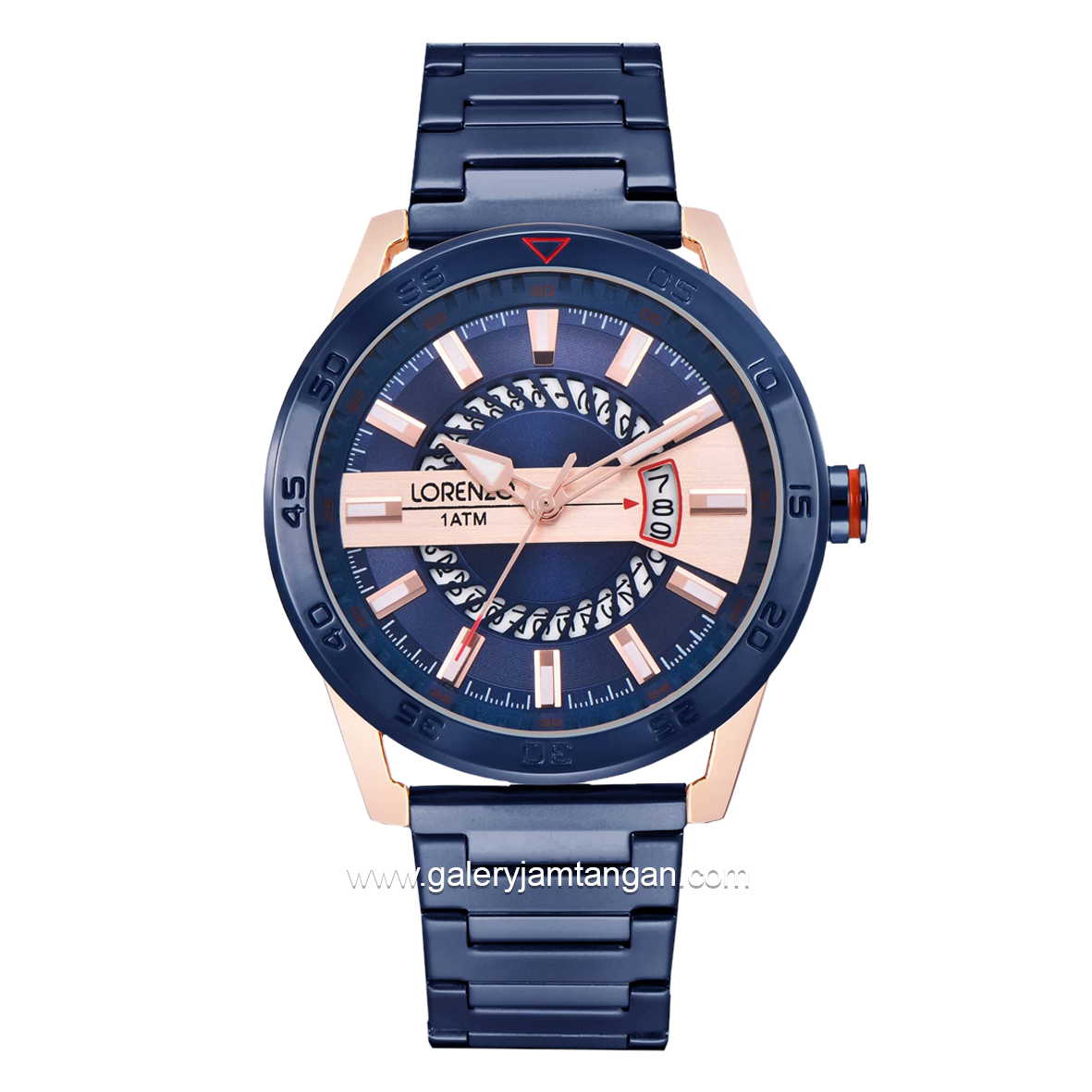 LORENZO R 6101 M Blue Rosegold Stainless Steel