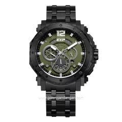 Expedition E 6402 B Black Dial Green Stainless Steel