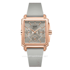 Expedition E 6618 B Multifunction Grey Rosegold Rubber Strap