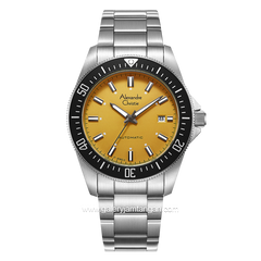 Alexandre Christie AC 6676 MA Silver Dial Yellow Automatic Stainless Steel