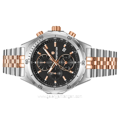 Expedition E 6870 MC Silver Rosegold Dial Black Stainless Steel