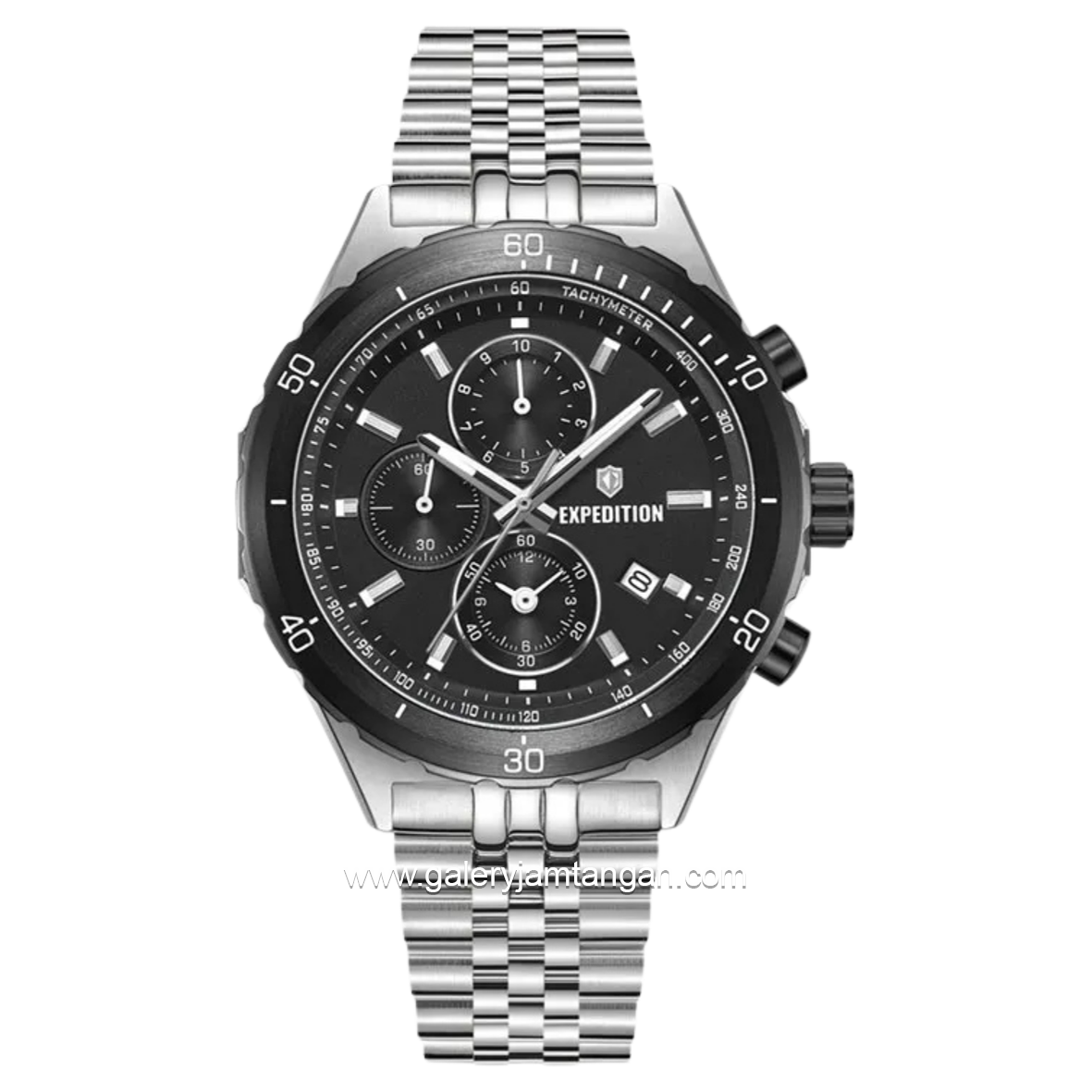 Expedition E 6870 MC Silver Dial Black Stainless Steel
