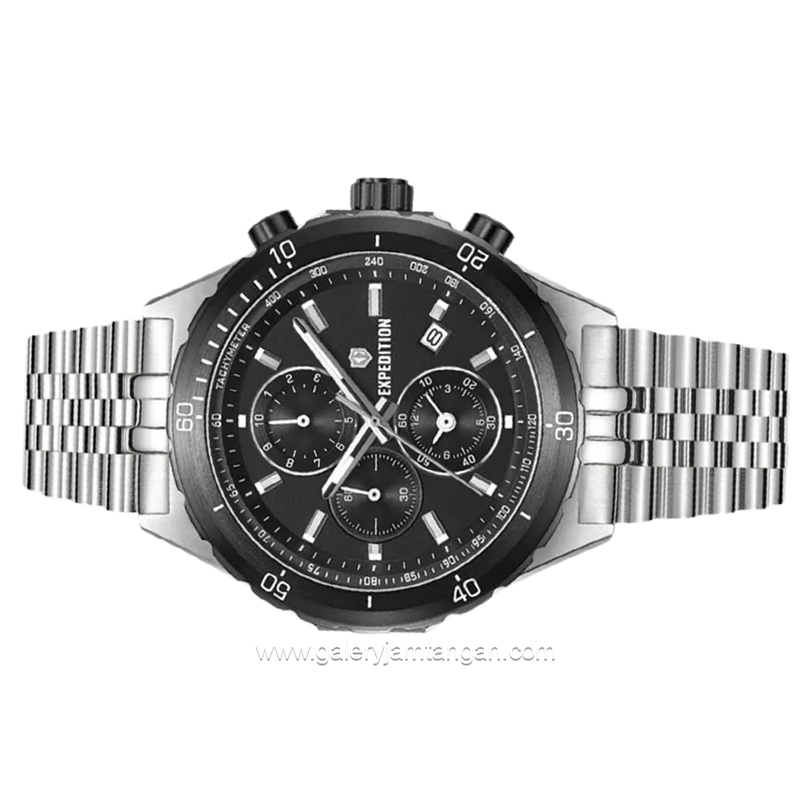 Expedition E 6870 MC Silver Dial Black Stainless Steel