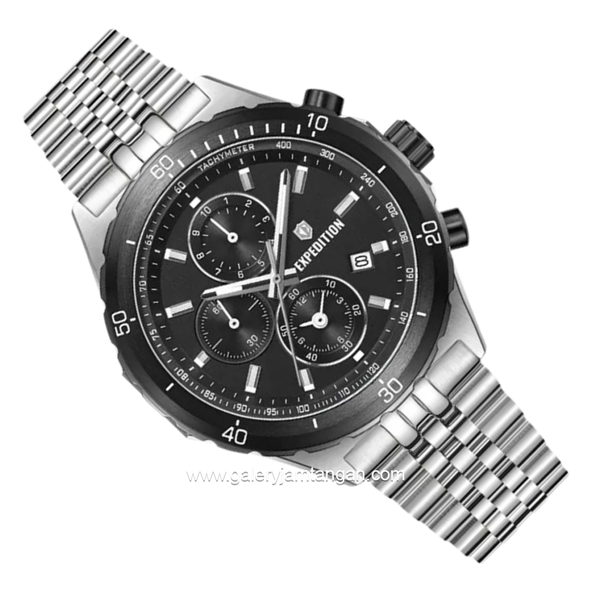 Expedition E 6870 MC Silver Dial Black Stainless Steel