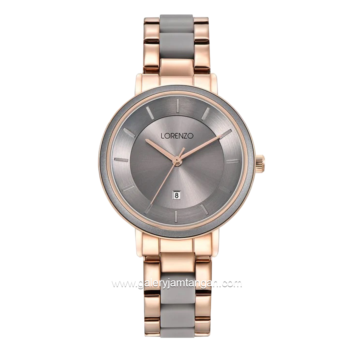 LORENZO R 7131 L Grey Rosegold Stainless Steel