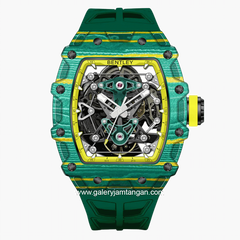 BENTLEY THE VIBRANCE BL-71-11 Automatic Green Yellow Rubber Strap