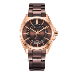 Alexandre Christie AC 8688 MD Brown Rosegold Stainless Steel Strap