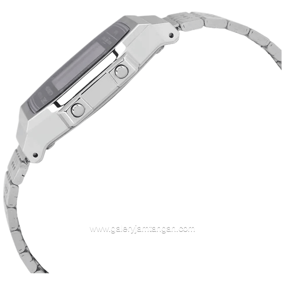 CASIO ABL-100WE-1BDF Digital Silver Stainless Steel Strap