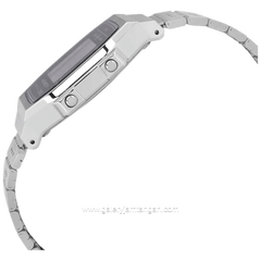 CASIO ABL-100WE-1BDF Digital Silver Stainless Steel Strap