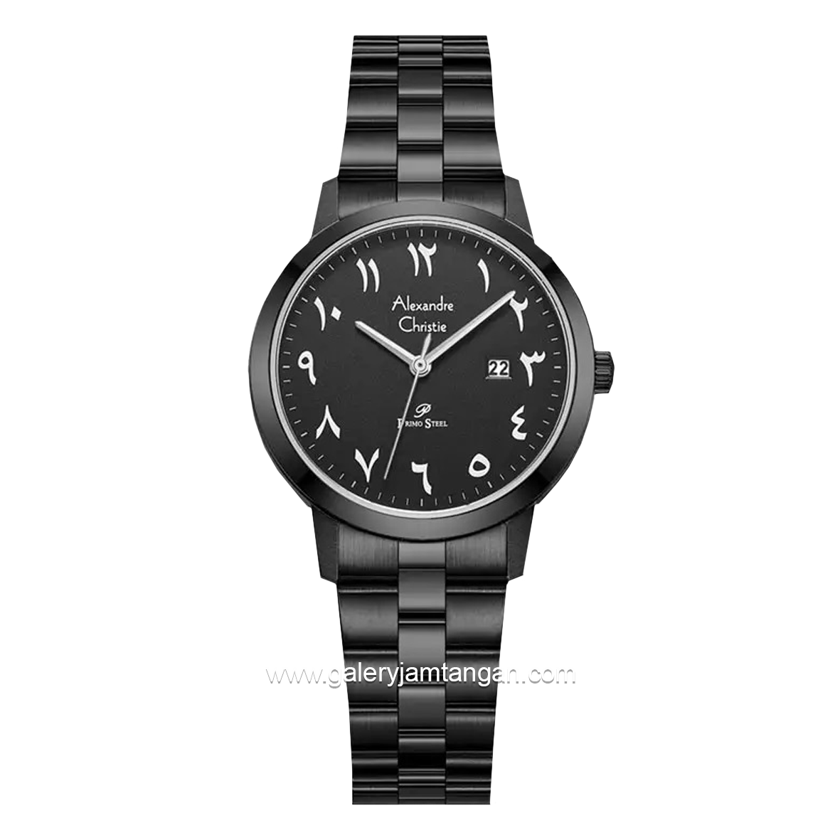 Alexandre Christie AC 1007 LD Black Arabic Stainless Steel