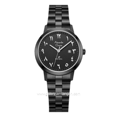 Alexandre Christie AC 1007 LD Black Arabic Stainless Steel