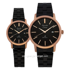 Alexandre Christie AC 1007 MDBSSSL & AC 1007 LDBSSSL Black Rosegold Stainless Steel