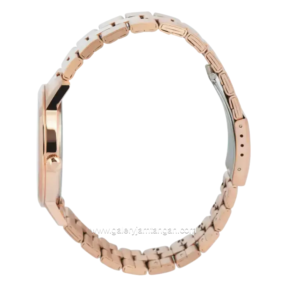 Alexandre Christie AC 1007 MDBRGSLBA Rosegold Dial White Arab Stainless Steel