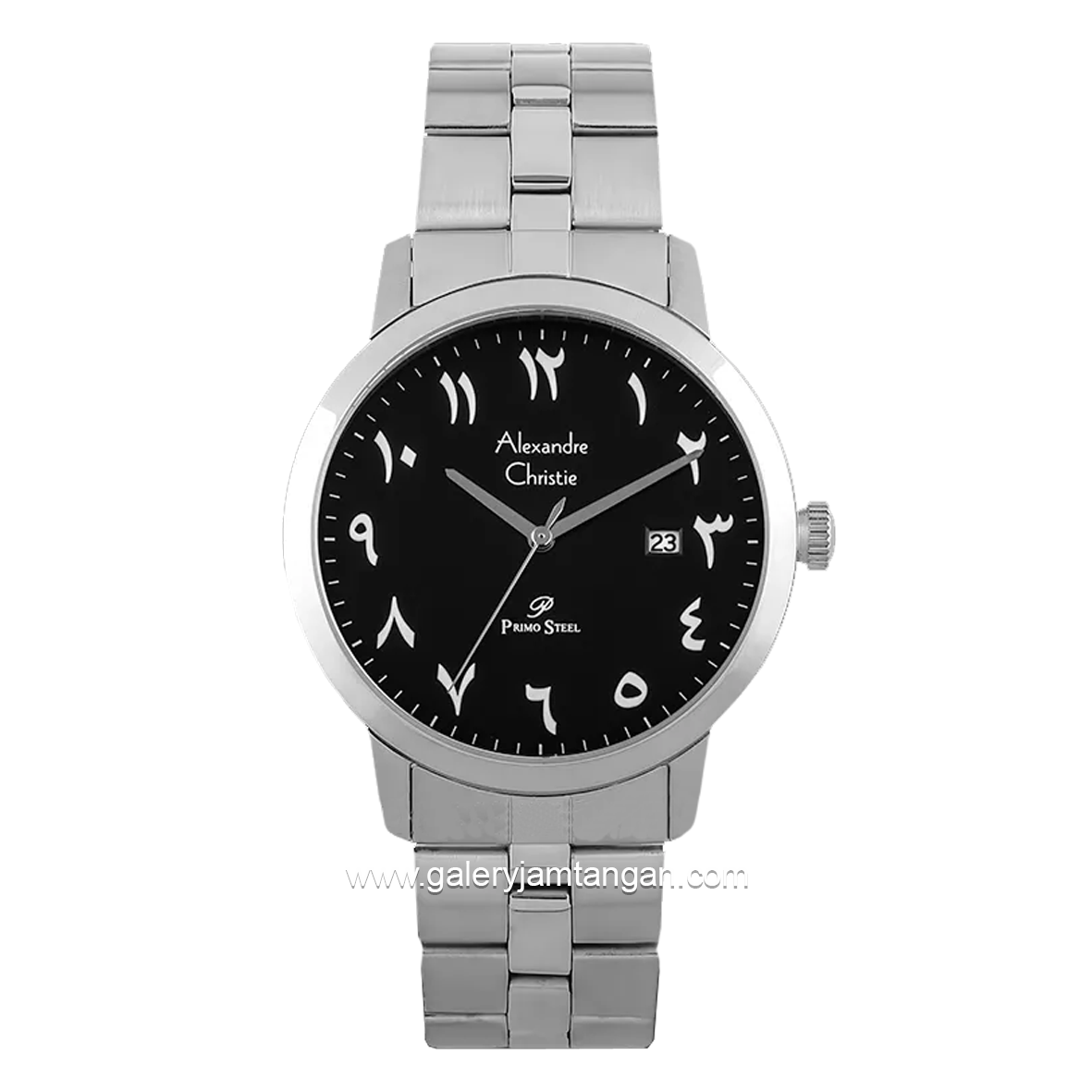 Alexandre Christie AC 1007 MD Silver Dial Black Arab Stainless Steel