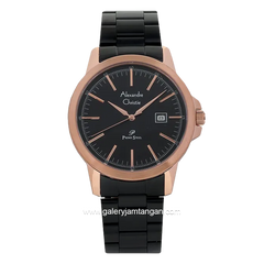 Alexandre Christie AC 1008 MD Black Rosegold Stainless Steel