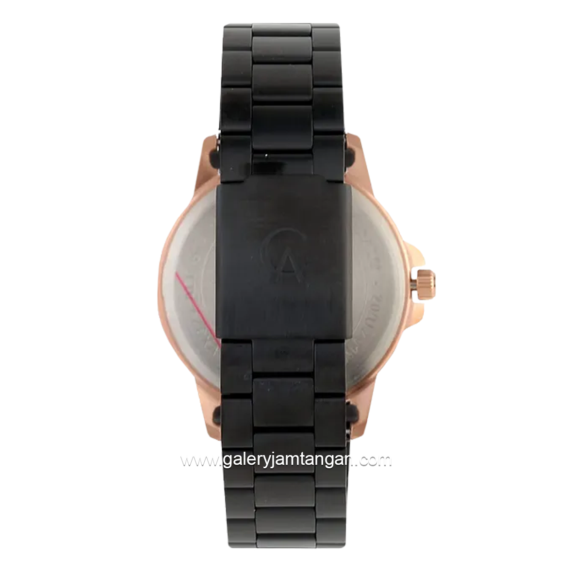 Alexandre Christie AC 1008 MD Black Rosegold Stainless Steel