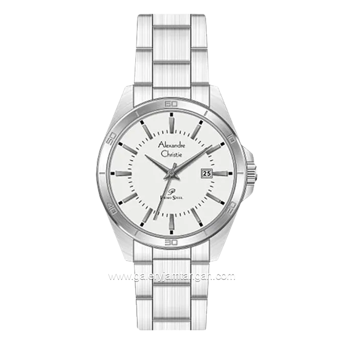 Alexandre Christie AC 1011 MD Silver Dial White Stainless Steel