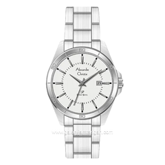 Alexandre Christie AC 1011 MD Silver Dial White Stainless Steel
