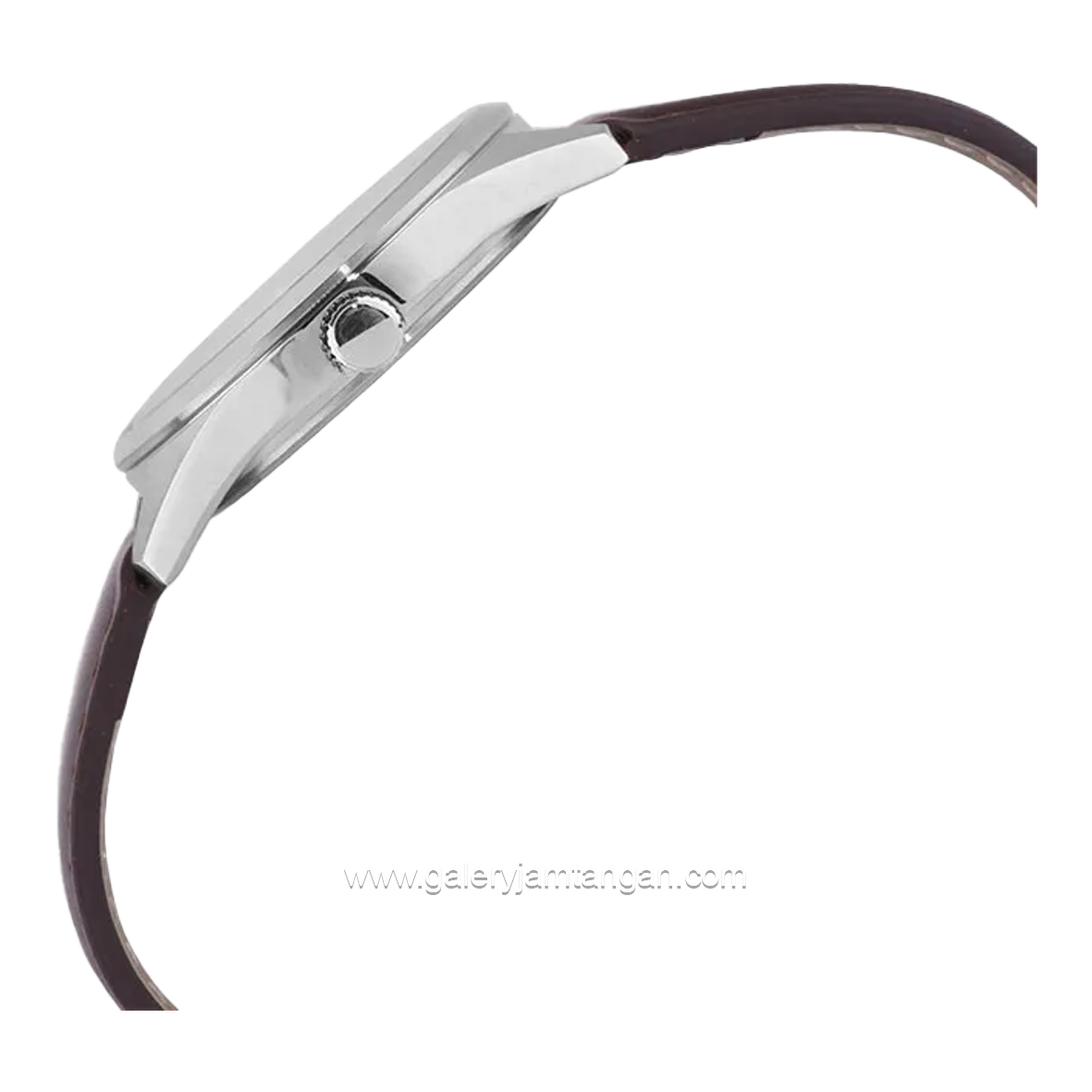 Alexandre Christie AC 1012 ME Brown Dial White Leather Strap