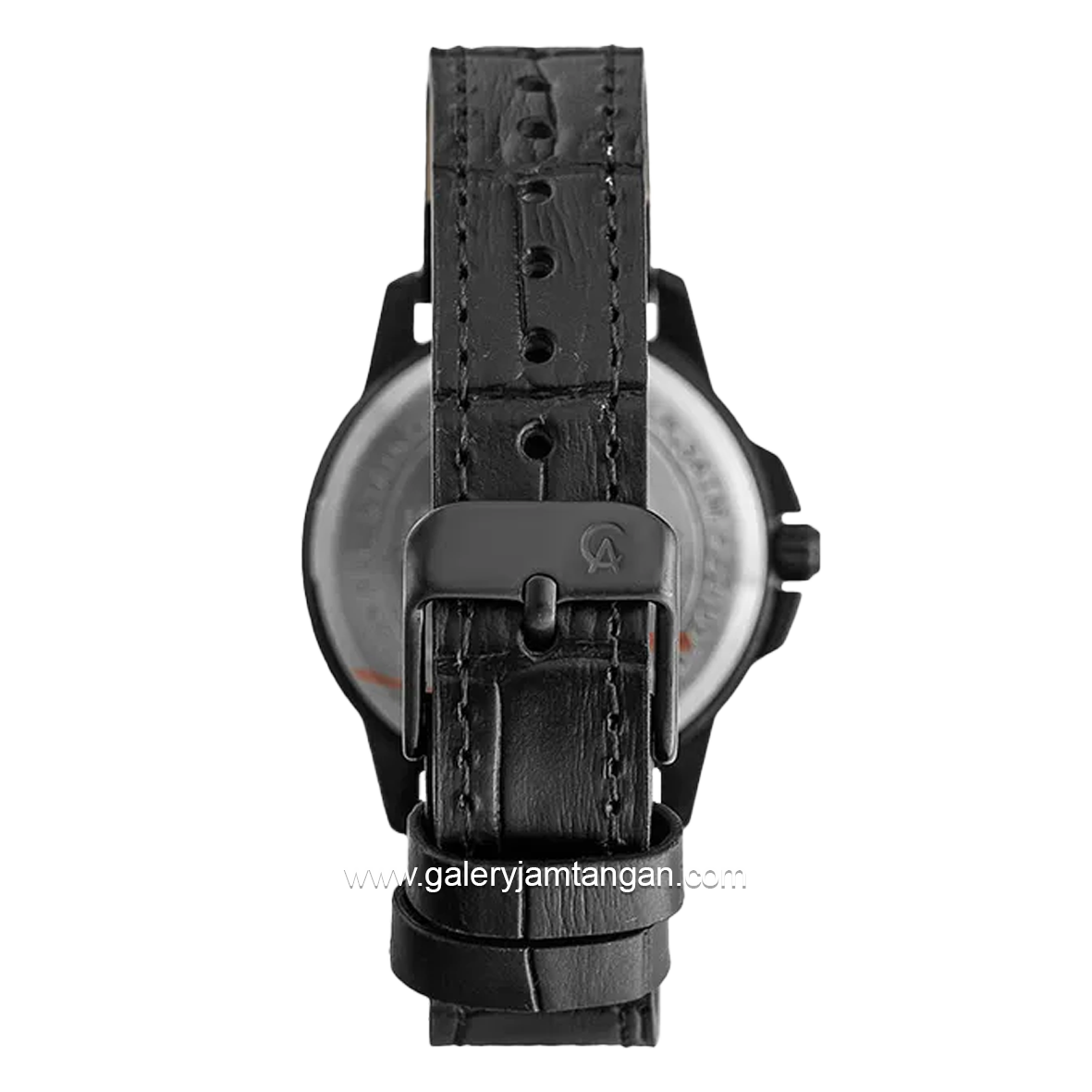 Alexandre Christie AC 1017 MD & AC 1017 LD Black Leather Strap