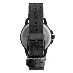 Alexandre Christie AC 1017 MD & AC 1017 LD Black Leather Strap