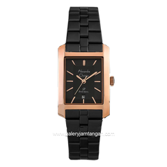 Alexandre Christie AC 1019 LD Black Combination Rosegold Stainless Steel