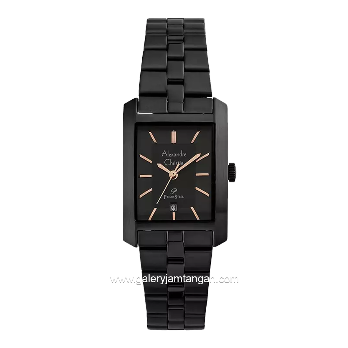 Alexandre Christie AC 1019 LD Black Dial Black Stainless Steel