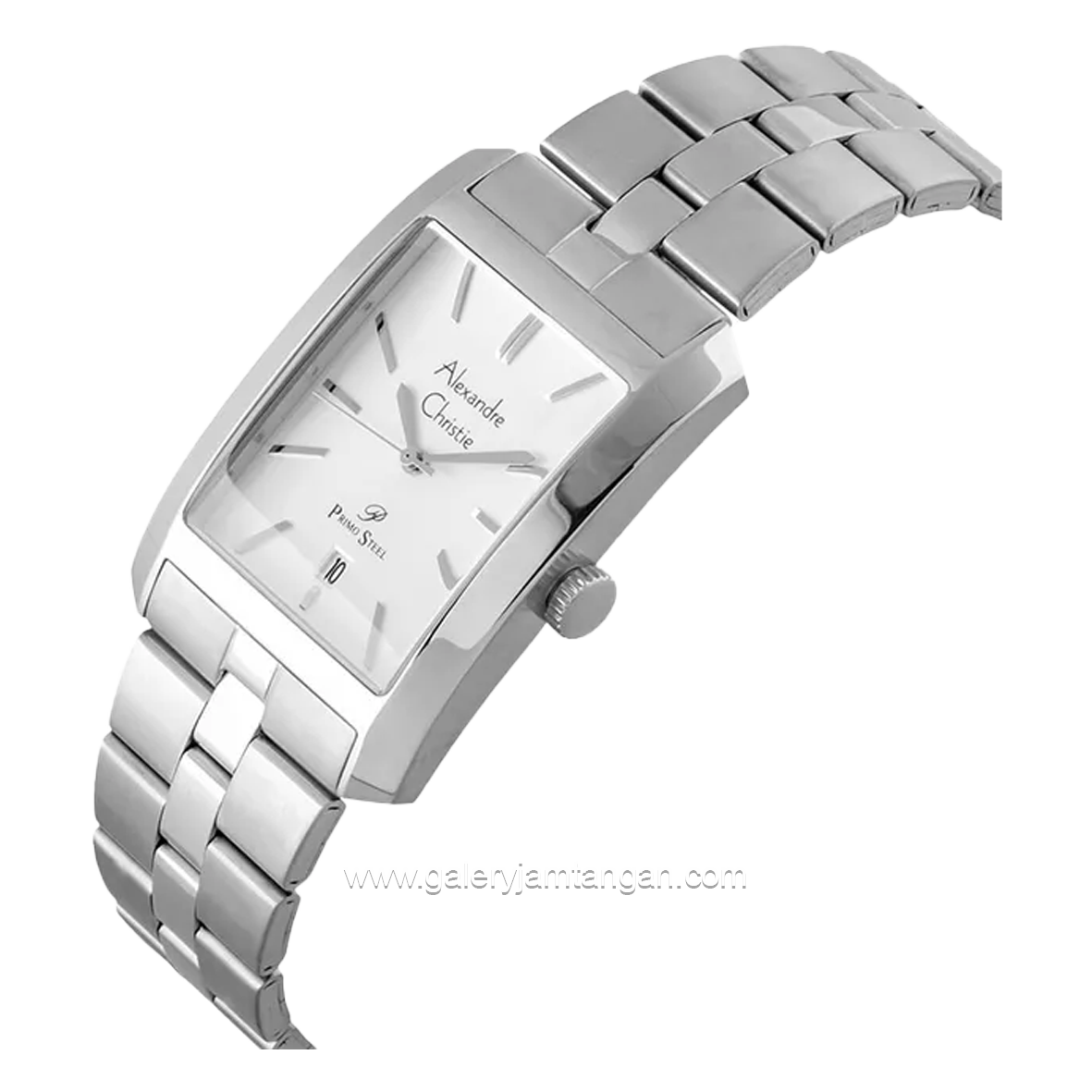 Alexandre Christie AC 1019 MD & AC 1019 LD Silver Dial White Stainless Steel