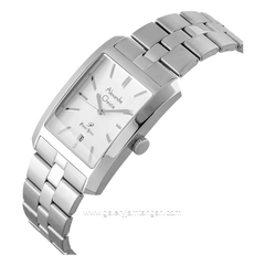 Alexandre Christie AC 1019 MD & AC 1019 LD Silver Dial White Stainless Steel