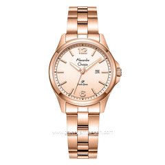Alexandre Christie AC 1029 LD Rosegold Stainless Steel Strap