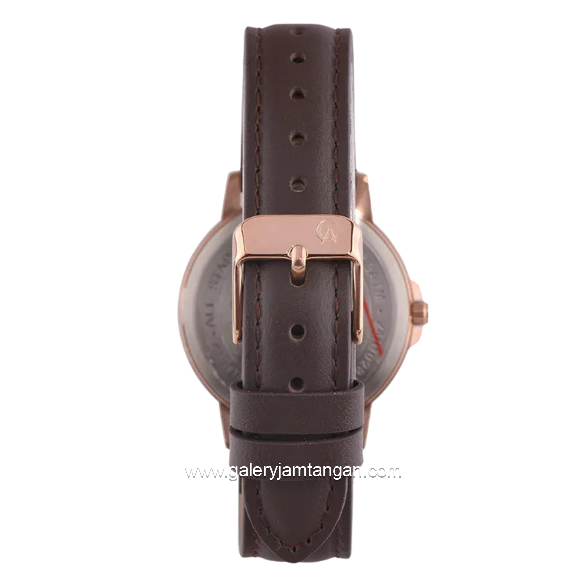Alexandre Christie AC 1036 LDLRGSL Brown Dial Silver Leather Strap