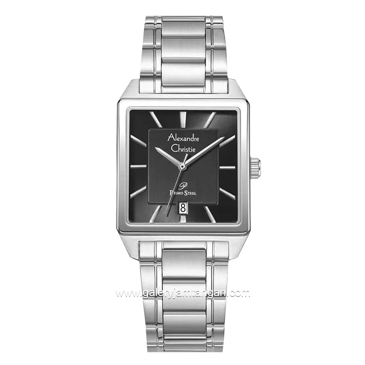 Alexandre Christie AC 1038 MD Silver Dial Black Stainless Steel