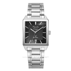 Alexandre Christie AC 1038 MD Silver Dial Black Stainless Steel