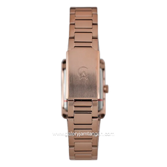 Alexandre Christie AC 1039 LD Rosegold Dial White Stainless Steel