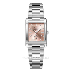 Alexandre Christie AC 1039 LD Silver Dial Pink Stainless Steel