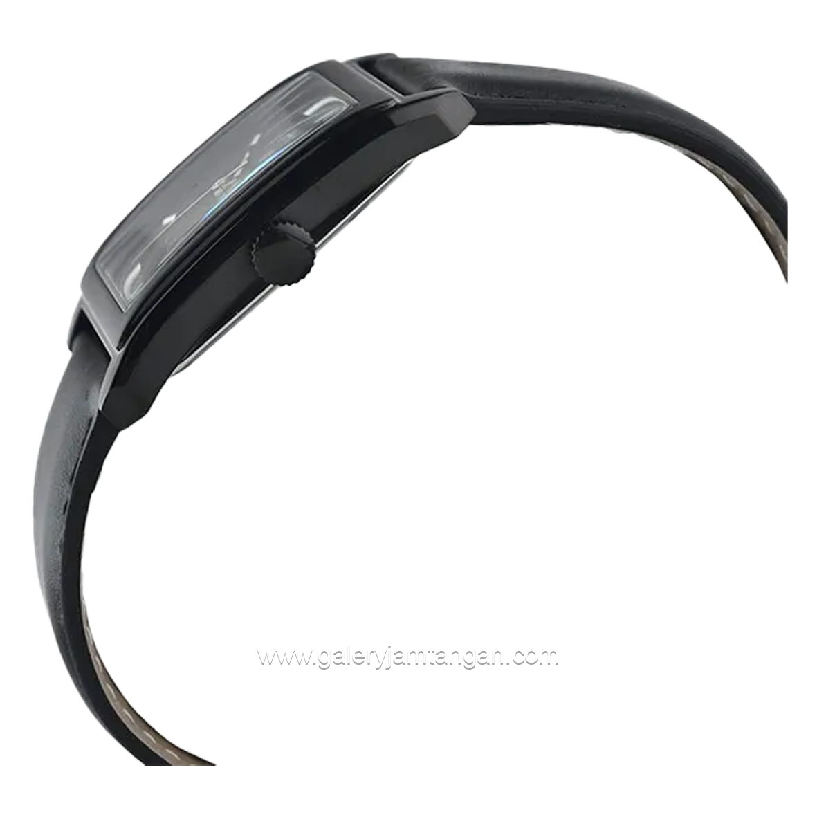 Alexandre Christie AC 1039 MD & AC 1039 LD Full Black Leather Strap