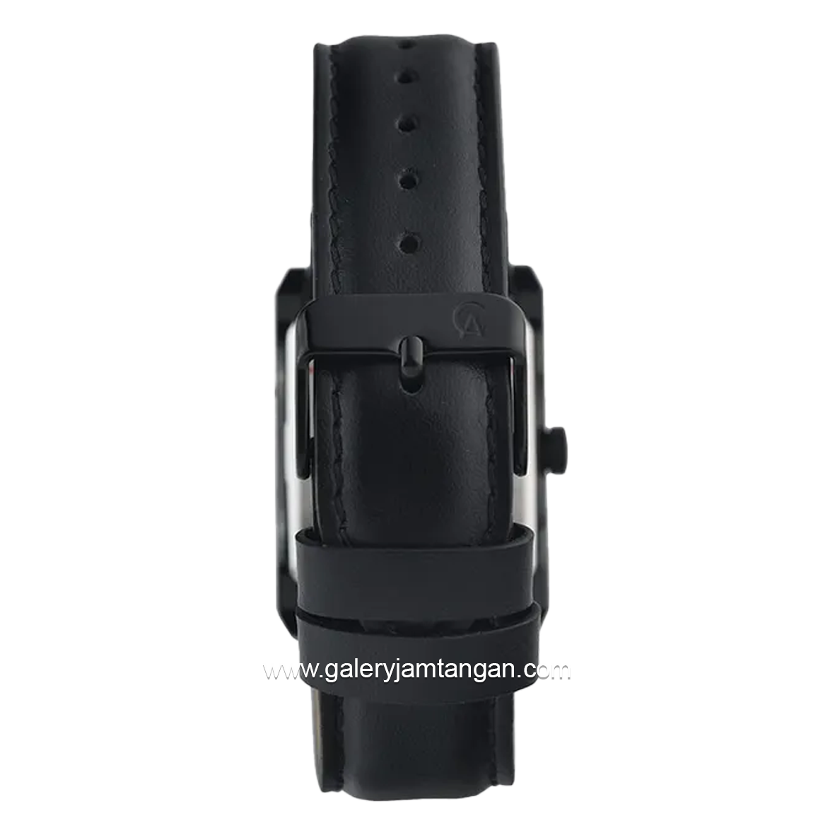 Alexandre Christie AC 1039 MD & AC 1039 LD Full Black Leather Strap