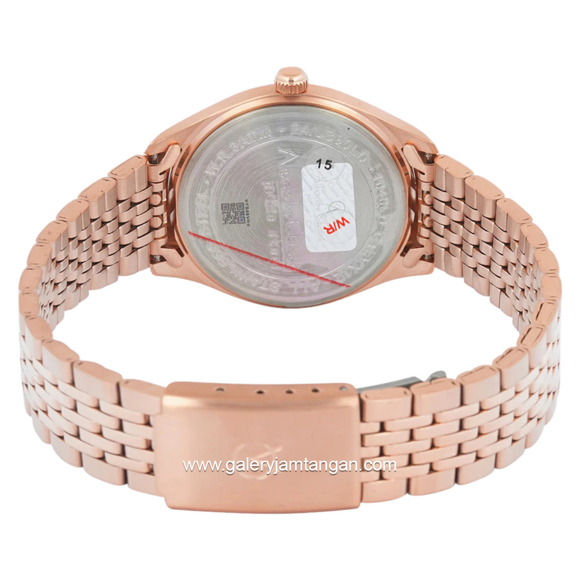 Alexandre Christie AC 1040 LDBRGGN Rosegold Dial Green Stainless Steel Strap