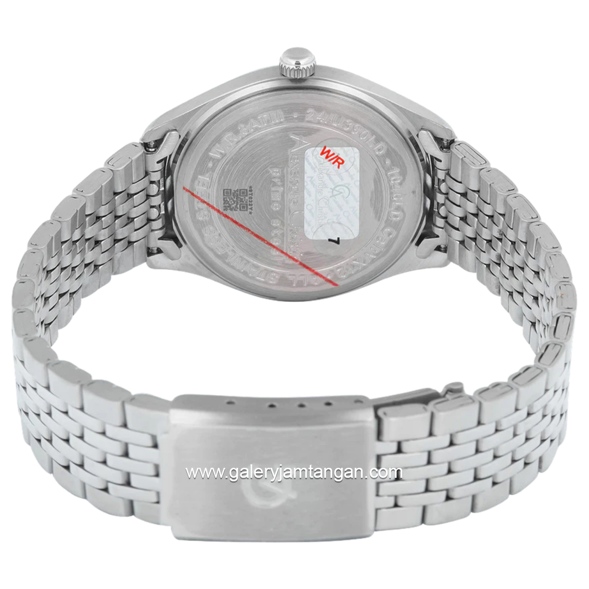 Alexandre Christie AC 1040 MD Silver Dial White Stainless Steel Strap