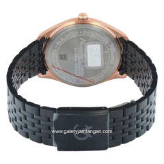 Alexandre Christie AC 1040 MD Black Rosegold Stainless Steel Strap