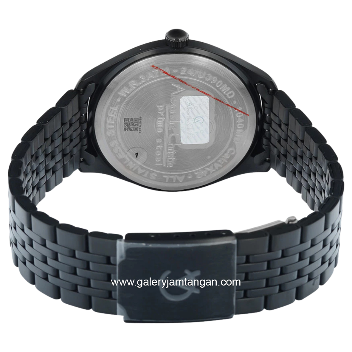 Alexandre Christie AC 1040 MD Full Black Stainless Steel Strap
