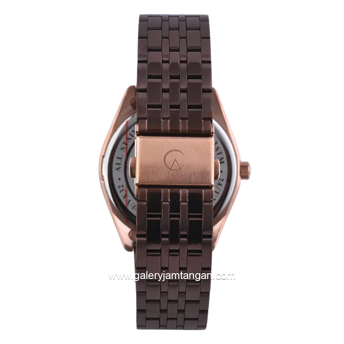 Alexandre Christie AC 1040 MDBROBO Brown Rosegold Stainless Steel Strap