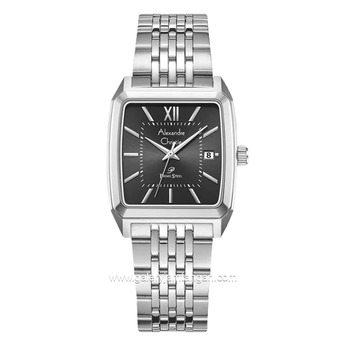 Alexandre Christie AC 1041 MD Silver Dial Black Stainless Steel