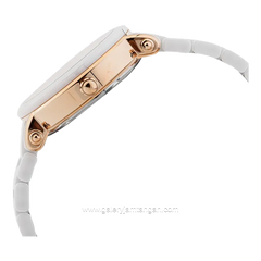 Alexandre Christie AC 2377 BF Collection White Rosegold Ceramic Strap