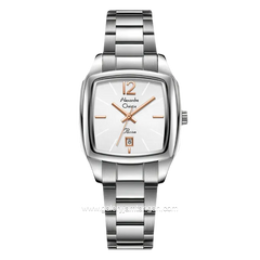 Alexandre Christie AC 2454 LD Silver Dial White Stainless Steel