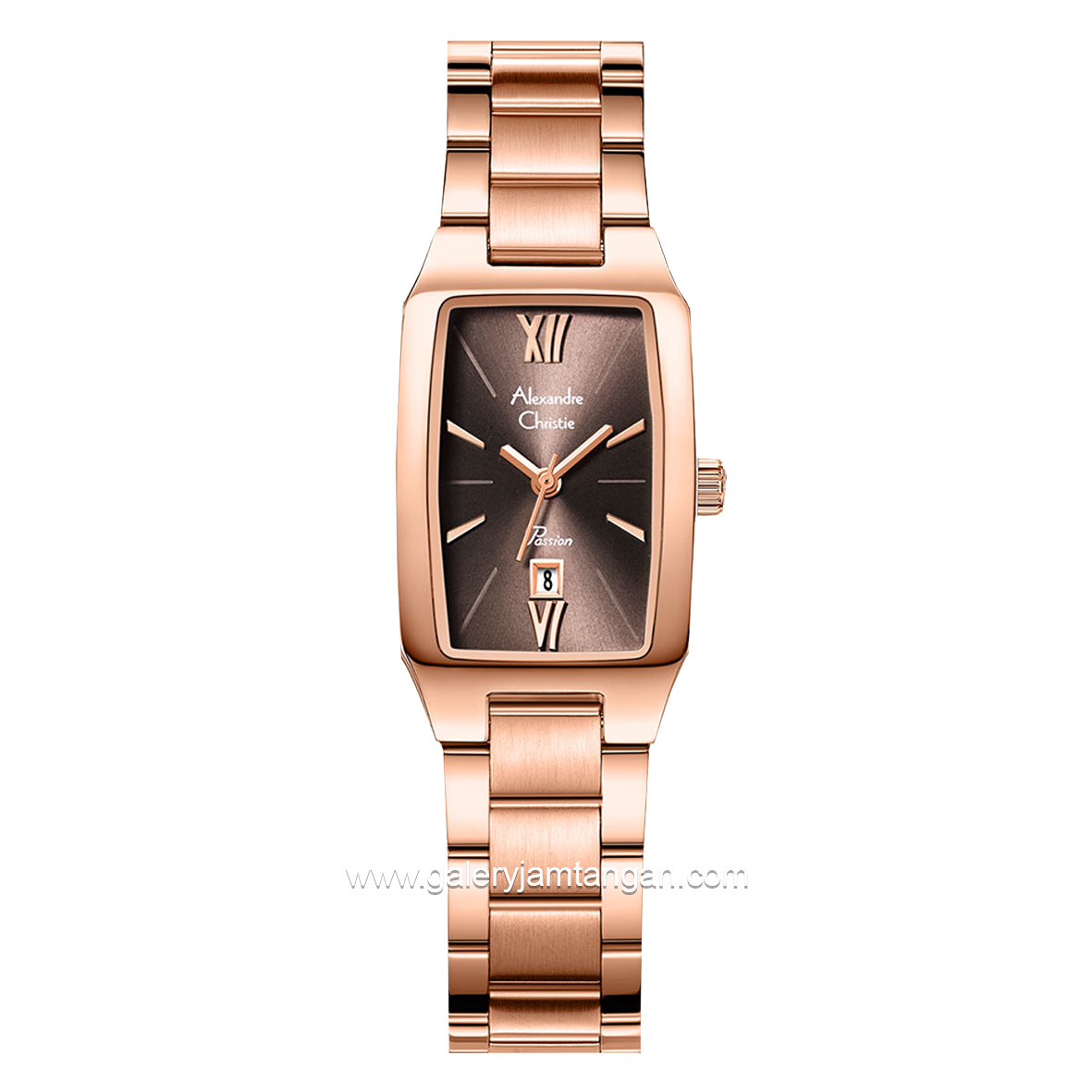 Alexandre Christie Passion AC 2455 LD Rosegold Dial Red Stainless Steel Stap